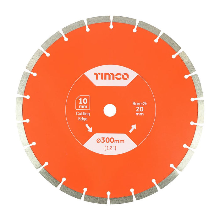 General Purpose Diamond Blade - Segmented. Various Sizes