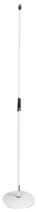 Microphone Stand with Round Base, White