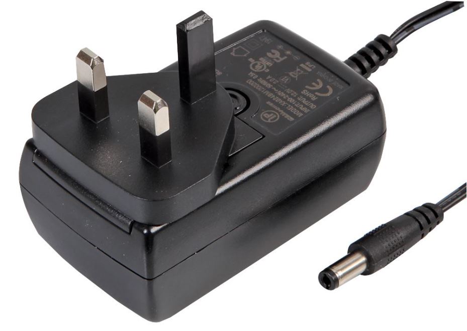 12V, 2A, 24W, Plug In Power Supply (Level VI), 2.1mm Plug