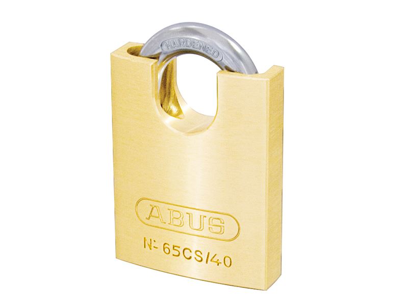 65CS/40mm Brass Padlock Closed Shackle Carded