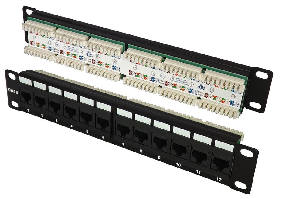 miniMEDIA 12 Way Cat6 10" Patch Panel