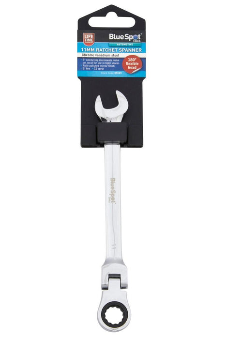 Chrome Vanadium Ratchet Spanner Flexible Head (180°)