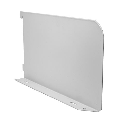 Twin Slot Shelf End White