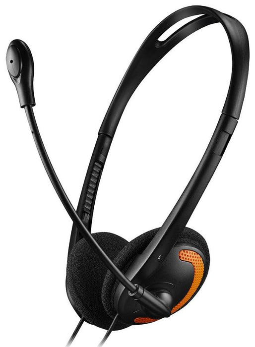 PC Headset, Black and Orange