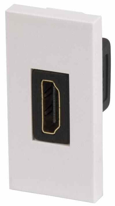 HDMI Socket Snap-In Module White 25 x 50mm