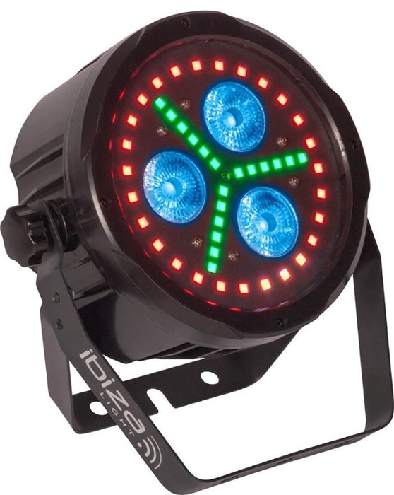 45W LED RGBWAUV Par Can with IR Remote