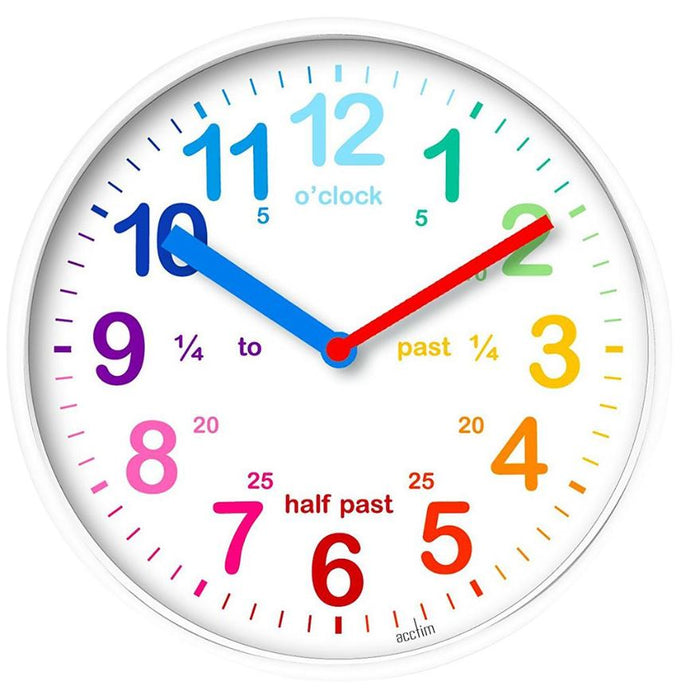 Teaching Time Wall Clock