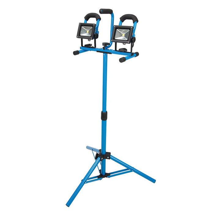 LED Tripod Twin Site Light - 2 x 10W UK