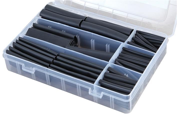 3:1 Dual Wall Heat Shrink Kit 3.20-19.1mm Dia. 45-70mm 120 Black Sleeves