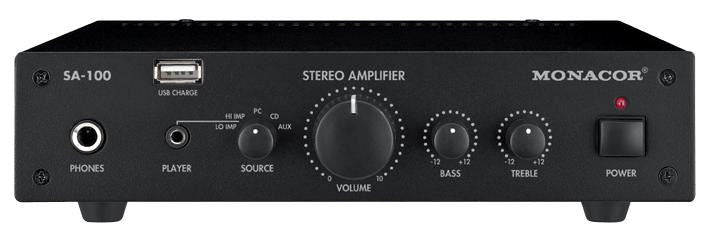 Stereo Amplifier with USB Port - 2x 25W RMS