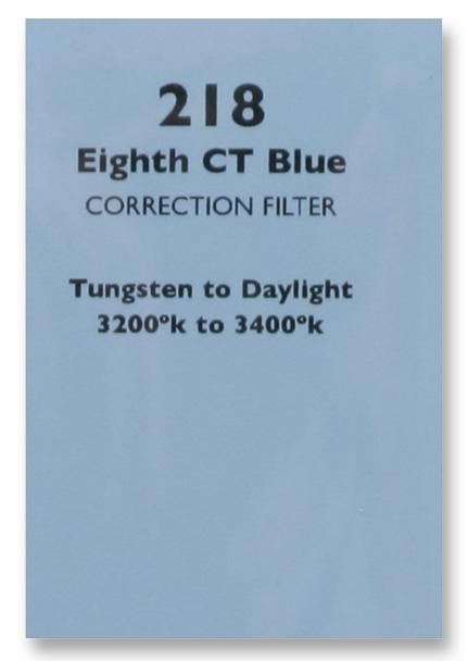 1/8 CT Blue Colour Correction Filter