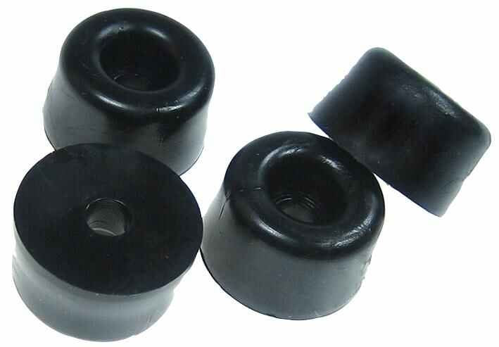 KEMO ELECTRONIC - 12mm Round Black Rubber Feet - Pack of 50