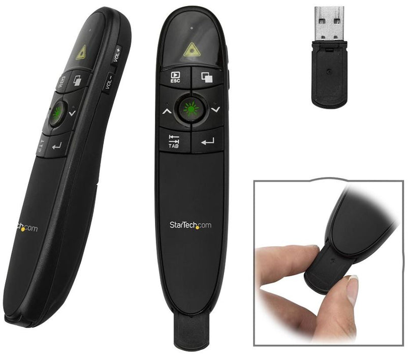 Wireless Presenter with Green Laser Pointer