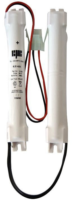 2x2 Cell Twin Stick High Temp NiMH Emergency Lighting Battery with Amp Connector