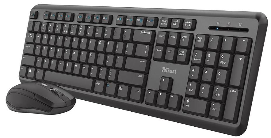 TKM-350 Wireless Keyboard & Mouse Deskset, Black