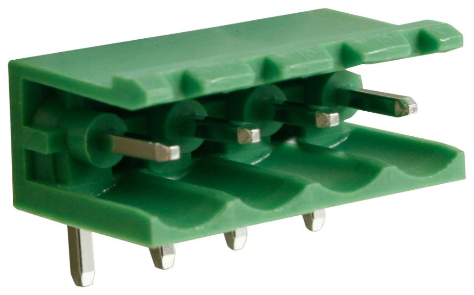 5mm Horizontal Pluggable Terminal Block Header, 4-Pole, 15A