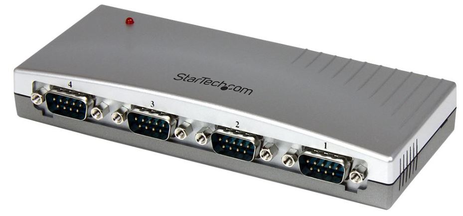 4 Port USB to RS232 9 Way Serial Adaptor