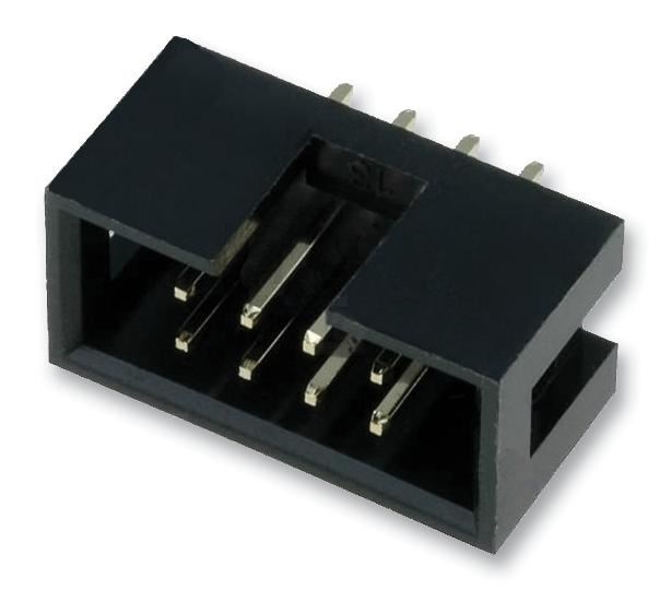 Header, Vertical, 2.54mm, 8 Way