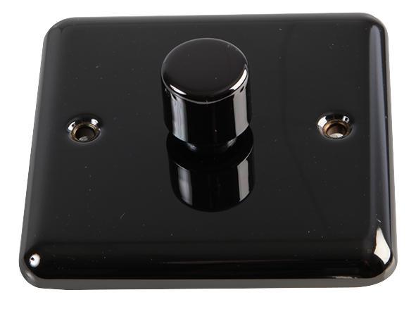 1 Gang 1 Way 400W Dimmer Switch, Black Nickel