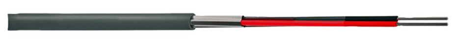 8451 Equivalent 2 Core Cable, Grey, LSF, 100m