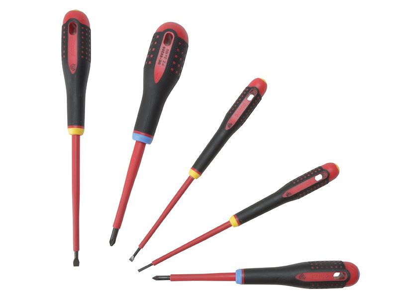 BE-9882S ERGO™ VDE Insulated Screwdriver Set, 5 Piece