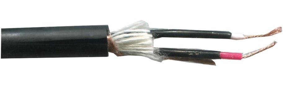 2 Core Balanced Microphone Cable, 20/0.12mm, Black, 100m