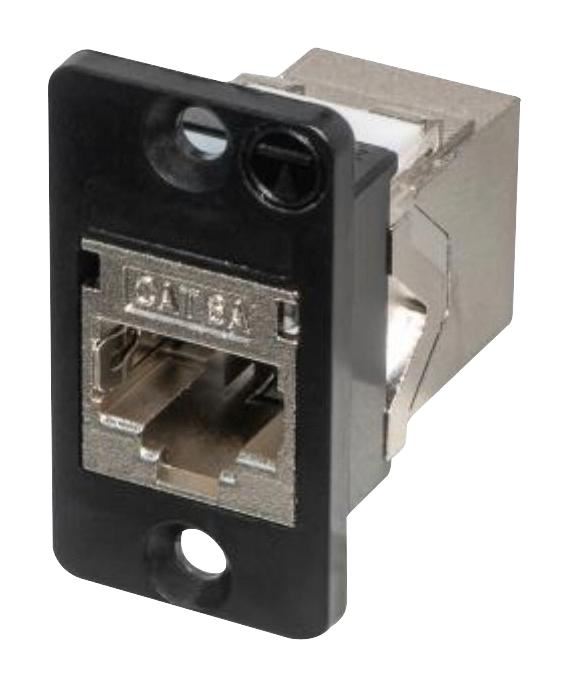 RJ45 Cat6a Socket to RJ45 Cat6a Socket Coupler, Shielded