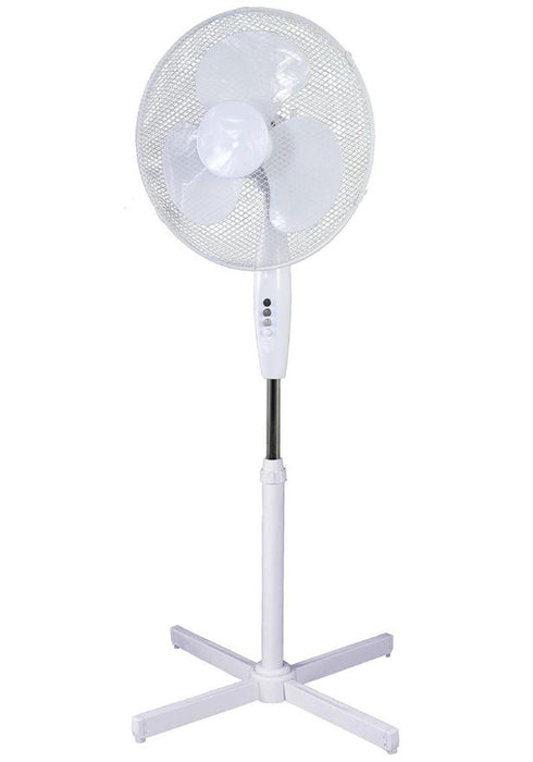 16" Pedestal Fan, White