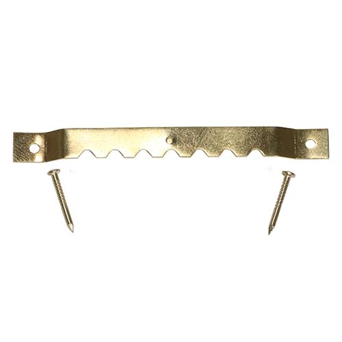 Sawtooth Hangers and Nails - Electro Brass