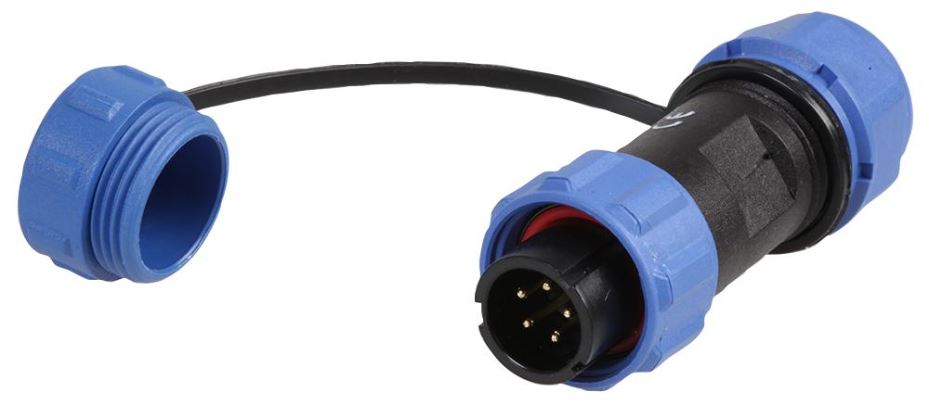 Circular Threaded Connector Plug - IP68 — StampyTools