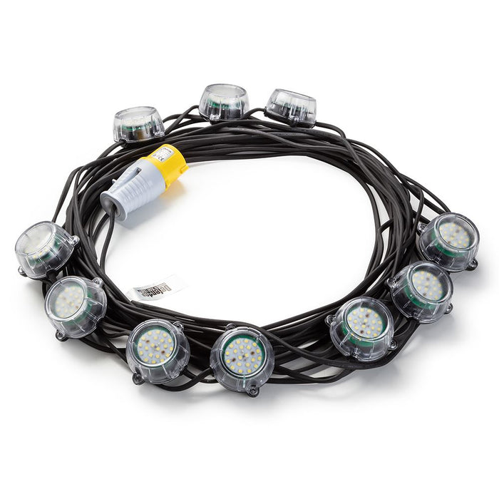 22m Heavy Duty LED Encapsulated Festoon String Lights 50W - 110V 50W