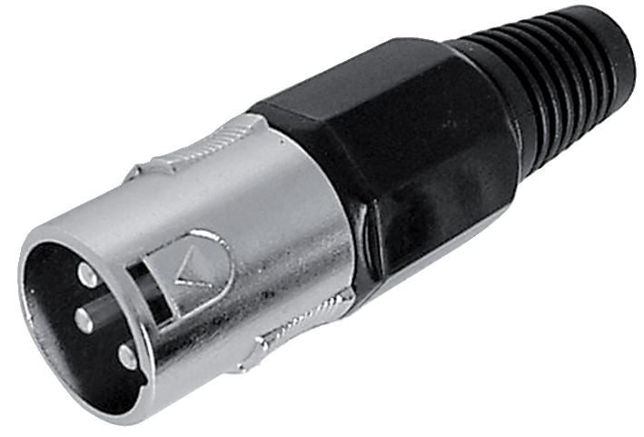 XLR Plug, 3 Pole, In Line