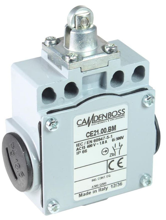 IP66 50mm Limit Switch with Steel Roller Plunger - CE21 Series