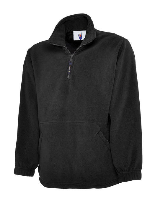 Unisex Premium 1/4 Zip Micro Fleece Jacket - Half Moon Yoke