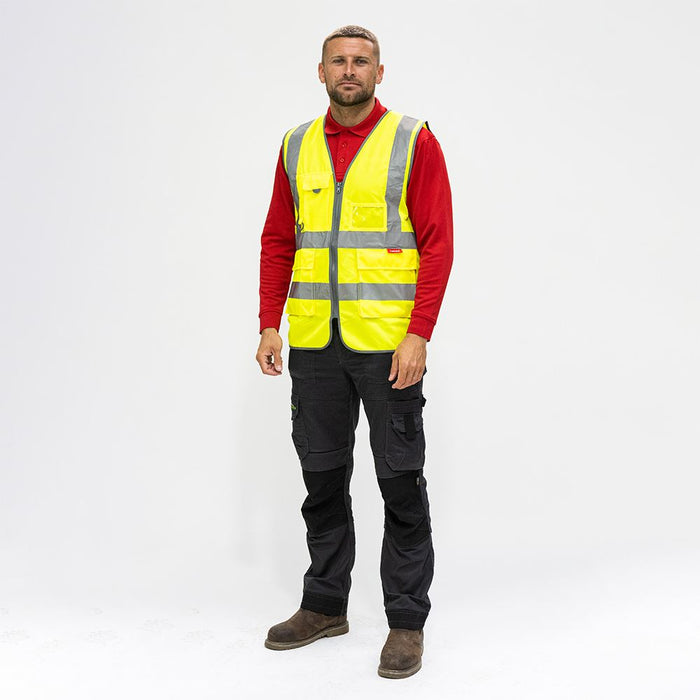 Hi-Visibility Executive Vest With Pockets - Highly Reflective