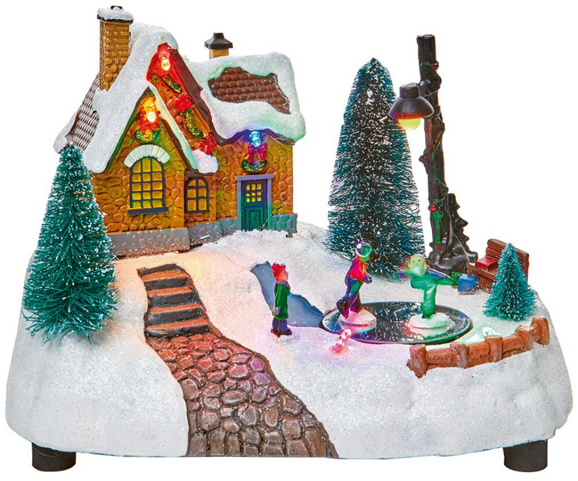 20cm Animated Christmas Scene