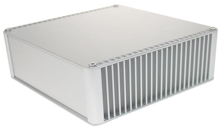 86 Series Silver Aluminium Audio Heatsink Enclosure - 180x228x50mm