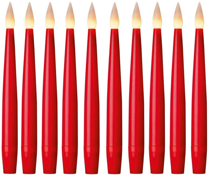 Premier - 15cm Red Floating Candles with Timer - Pack of 10