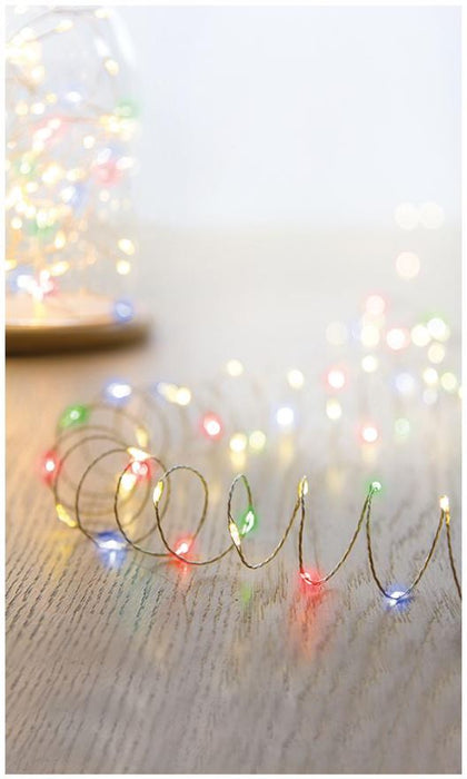 Multi Action Multicoloured Micro Bright Christmas Lights