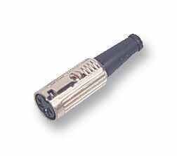 3 Pin Nickel Line Socket