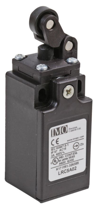 1-Way Roller Top Actuation Limit Switch, 1NO 1NC, 3A, 400V AC