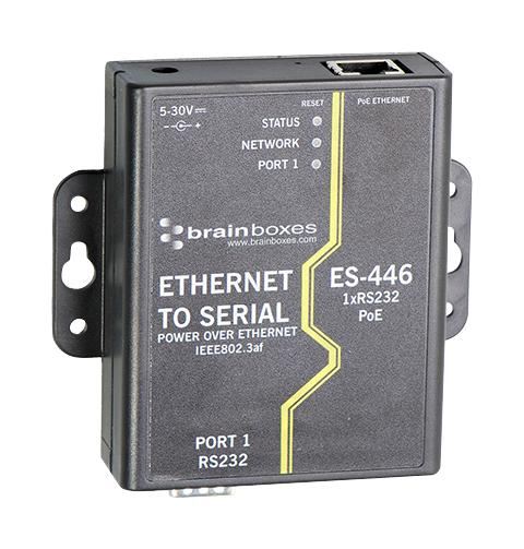 1-Port RS232 PoE Ethernet to Serial Adaptor