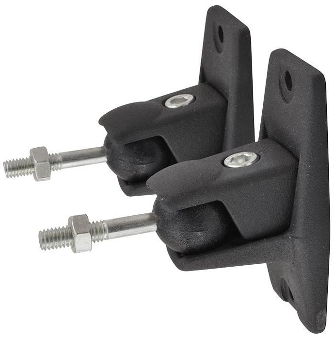 Universal Wall Mount Speaker Brackets, Black (Pair)