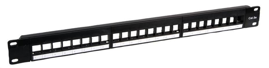 24 Port Shielded Cat5e Patch Panel