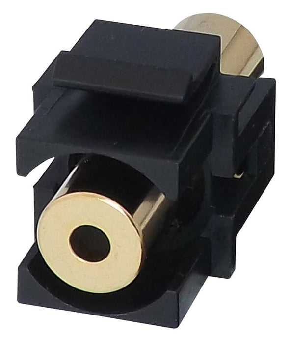 3.5mm Audio Keystone Coupler, Black