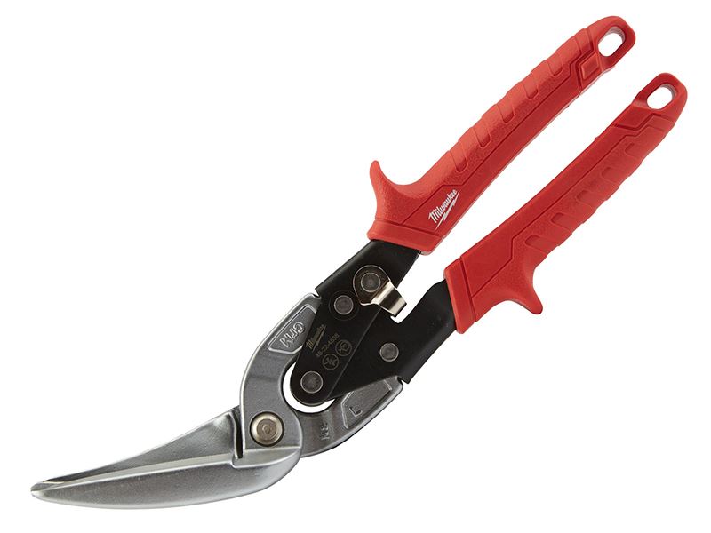 Offset Metal Aviation Snips Left Extra Long Straight Cut