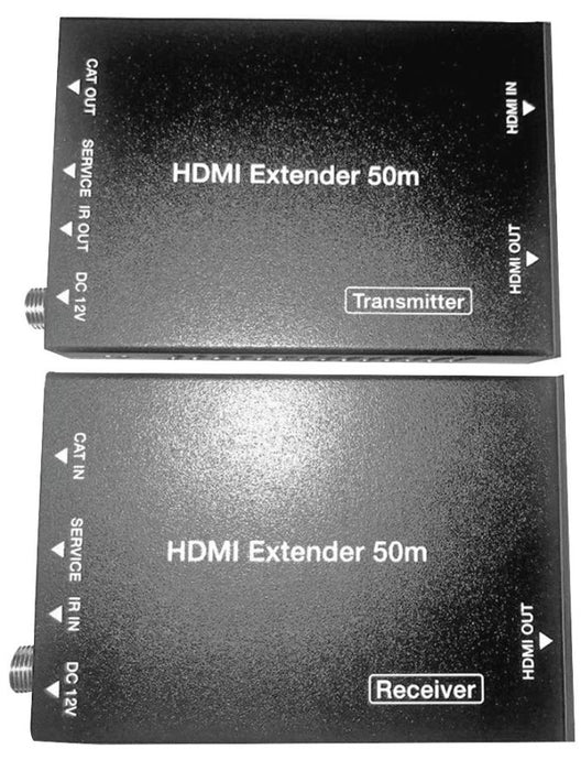 4K UHD over Cat5e / Cat6 HDMI Extender with IR & PoE, 50m