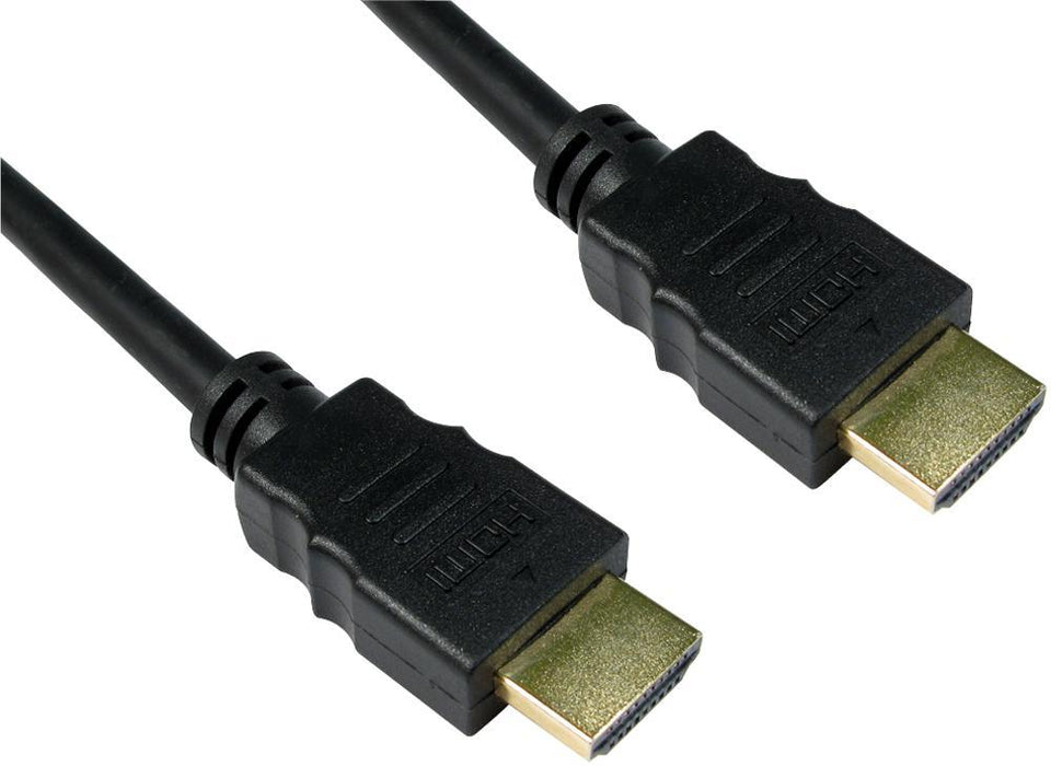 High Speed HDMI Lead, Male to Male, Gold Plated Contacts