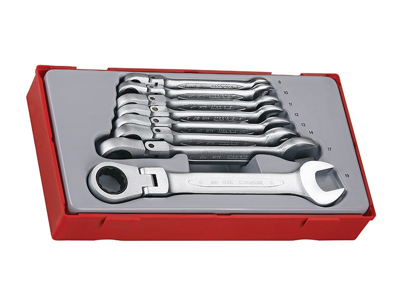 TT6508RF Flexible Ratchet Spanner Set, 8 Piece