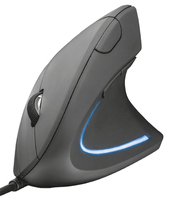 Verto Ergonomic USB Optical Mouse, Black